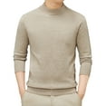 thumbnail image 1 of Abomasnow Men's Mock Neck Sweaters Slim Fit Long Sleeve Basic Knit Sweaters Fall Business Pullover Tee M-4XL, 1 of 9