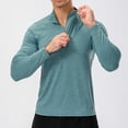 thumbnail image 1 of Abomasnow Men's Quick-Dry Active Sports Shirts Quarter Zip Long Sleeve Running Pullover Tops Outdoor Sweatshirt, 1 of 8