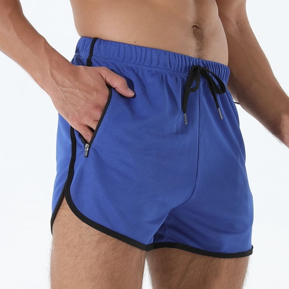 Abomasnow Men's Running Shorts 3" Quick Dry Lighweight Drawstring Elastic Waist Gym Workout Shorts with Zipper Pockets Athletic Jogging Shorts