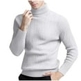 thumbnail image 1 of Abomasnow Men's Slim Fit Turtleneck Sweater Casual Twisted Knitted Pullover Sweaters M-3XL, 1 of 4