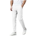 thumbnail image 1 of Abomasnow Men's Stretch Golf Joggers with 3 Pockets Slim Fit Sweatpants Dressy Casual Straight Pants for Men with Belt Loops, 1 of 8
