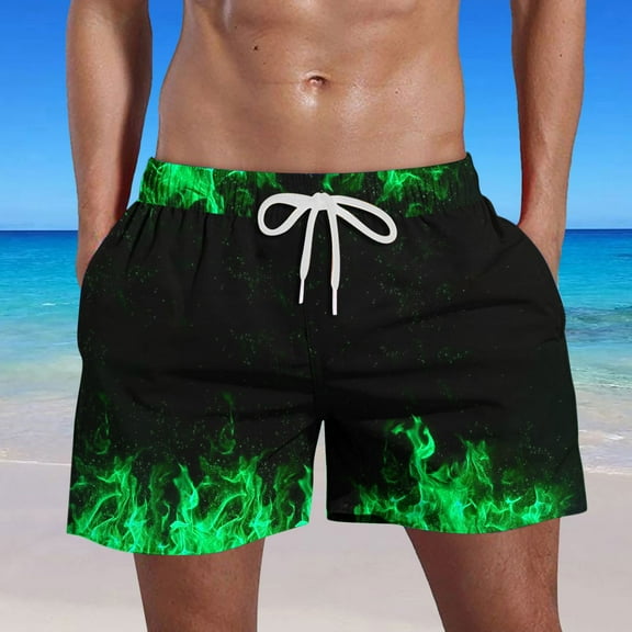 Abomasnow Men's Swim Trunks 5 Inch Quick Dry Board Shorts Casual Drawstring Water Sports Swimwear Bathing Suits with Pockets on Sale Clearance 2025