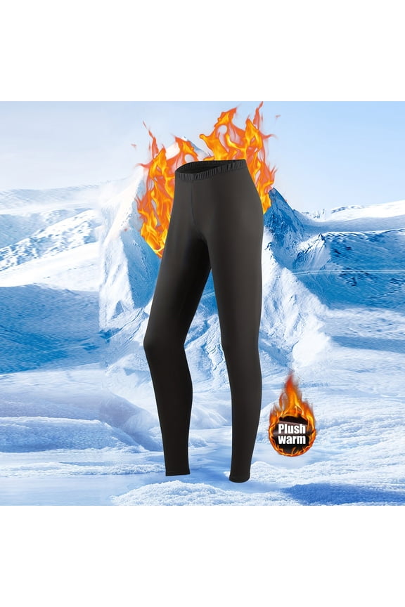 Men's Thermal Pants Soft Thermal Underwear Bottoms Base Layer Long Johns Sexy Low Waist Warm Leggings