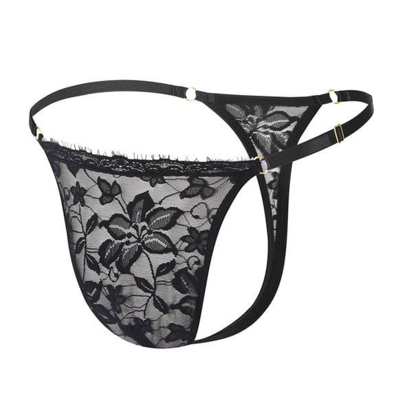 Abomasnow Men's Thong Underwear Male G String T-Back Bikini Exotic Swimsuit Micro Lingerie Adjustable Circumference One Size