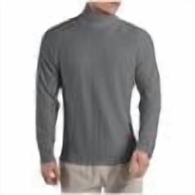 Abomasnow Men's Turtleneck Sweater Slim Fit Mock Neck Cotton Knitted Pullover Sweater Lightweight Long Sleeve Ribbed Sweater