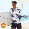thumbnail image 1 of Abomasnow Men's UPF 50+ Sun Protection Hoodie Shirt Long Sleeve UV Fishing Outdoor Hiking Rash Guard, 1 of 6