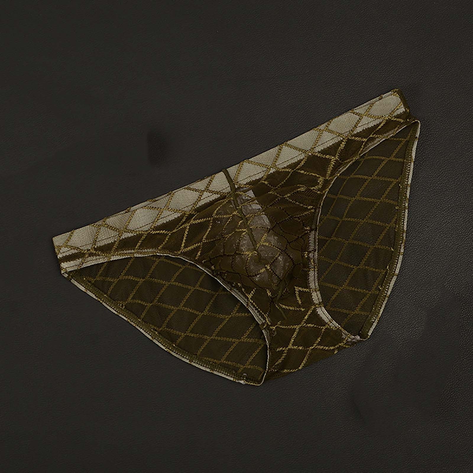 Abomasnow Men's Underwear Low Rise Mesh See Through Bikini Brief U ...