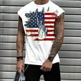 thumbnail image 1 of Abomasnow Men's Workout Tank Tops Sleeveless Gym Cut Off Tee Bodybuilding Fitness Muscle American Flag Shirts, 1 of 5
