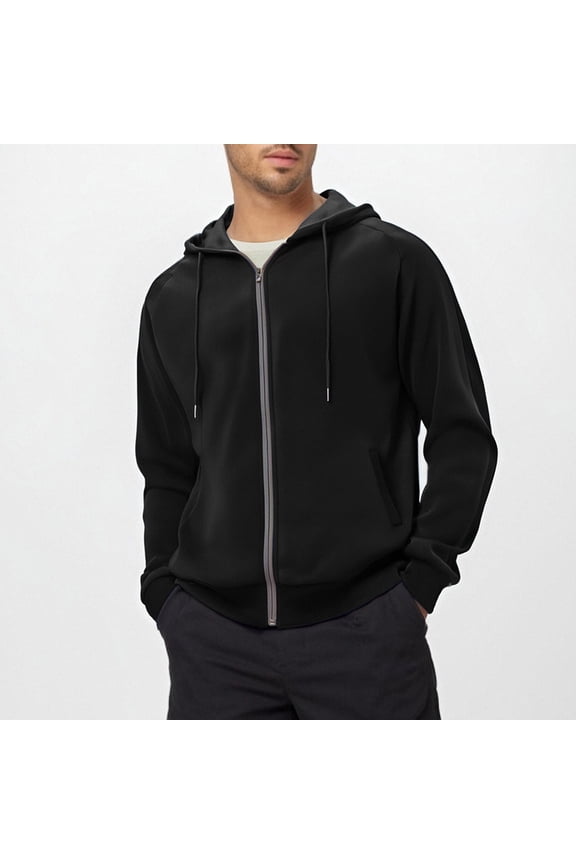 Mens Big & Tall Hoodies Zip Up Hooded Sweatshirt Fleece Lined Pullover Jackets Fall Winter Fashion Coats 2025