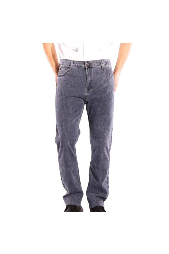 Mens Jeans Slim Fit Straight Leg Stretch Denim Pants Lightweight High Waisted Trouser Jeans with Pockets (Also Available in Big & Tall)