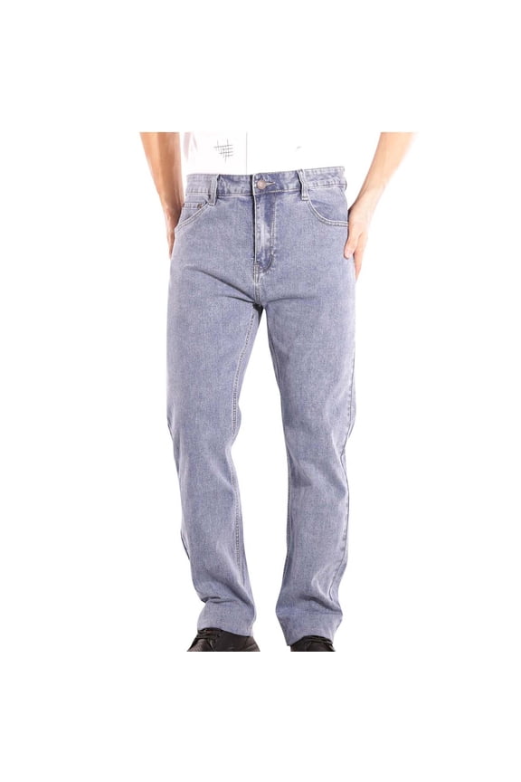 Mens Jeans Slim Fit Straight Leg Stretch Denim Pants Lightweight High Waisted Trouser Jeans with Pockets (Also Available in Big & Tall)