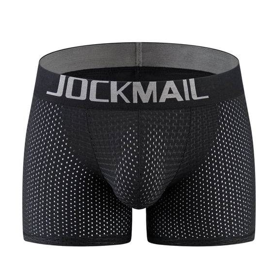 Abomasnow Mens Mesh Underwear Breathable Padded Butt Lift Boxer Briefs with Hip Pad