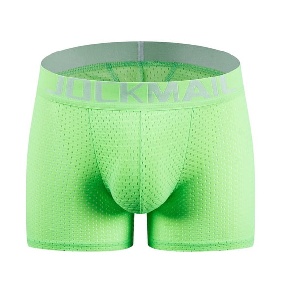 Abomasnow Mens Mesh Underwear Breathable Padded Butt Lift Boxer Briefs with Hip Pad