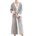 thumbnail image 1 of Abomasnow Mens Ultra Soft Plush Bathrobes with Hood, Warm Fleece Spa Robes Plush Cozy Fuzzy House Hooded Big and Tall Bathrobes with Pockets, 1 of 9
