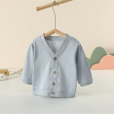 Abomasnow Newborn Baby Girl Boy Cardigan Sweater Cute Long Sleeve Button Up Cardigan Toddler Knit Sweater Infant Casual Fall Winter Blouse Sweater Jackets