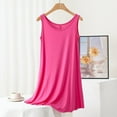 thumbnail image 1 of Abomasnow Nightgown for Women Sleeveless Sleep Dress Built in Bra, Plus Size Loose Nightshirt Tank Crewpneck Pajamas, Casual Loungewear Comfort Soft Sleepwear Pjs, 1 of 6