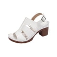 thumbnail image 1 of Abomasnow Platform Wedge Sandals for Women 2026 Summer Ankle Strap Open Toe Sandals Chunky Block Heels Hollow Out Shoes, 1 of 9