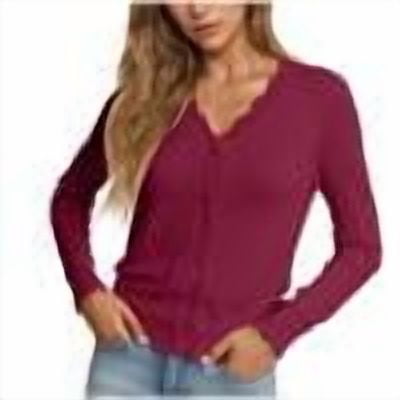 Abomasnow Plus Size Cardigan for Women Cropped Long Sleeve V-Neck Button Down Ribbed Wave Edges Casual Knit Shrugs Sweater