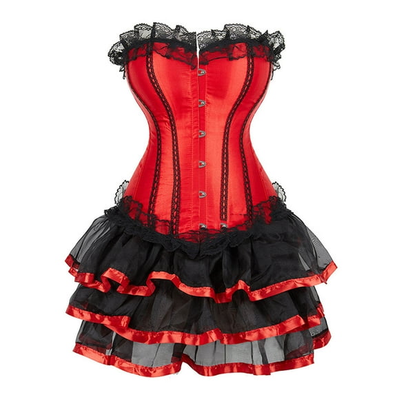 Abomasnow Plus Size Halloween Corset Tops for Women Trendy Bustier Shapewear Lingerie Lace Waist Push Up Bodysuit 2024 Sexy Vintage Crop Corset