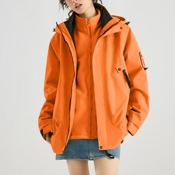 Abomasnow Plus Size Rain Jacket Women Lightweight Windbreaker Waterproof Zip Up Rain Coat with Hooded XS-4XL