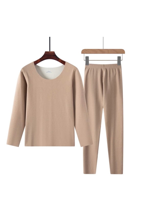 Plus Size Seamless Thermal Underwear for Women Long Sleeve Base Layer Top & Buttom Long Johns Thermal Suit L-4XL
