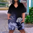 Abomasnow Rompers for Women 2024 Summer Plus Size Short Sleeve Hot