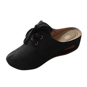 Abomasnow Sandals for Women 2026 Closed Toe Arch Support Slides Slip on Wedge Heel Platform Sandals
