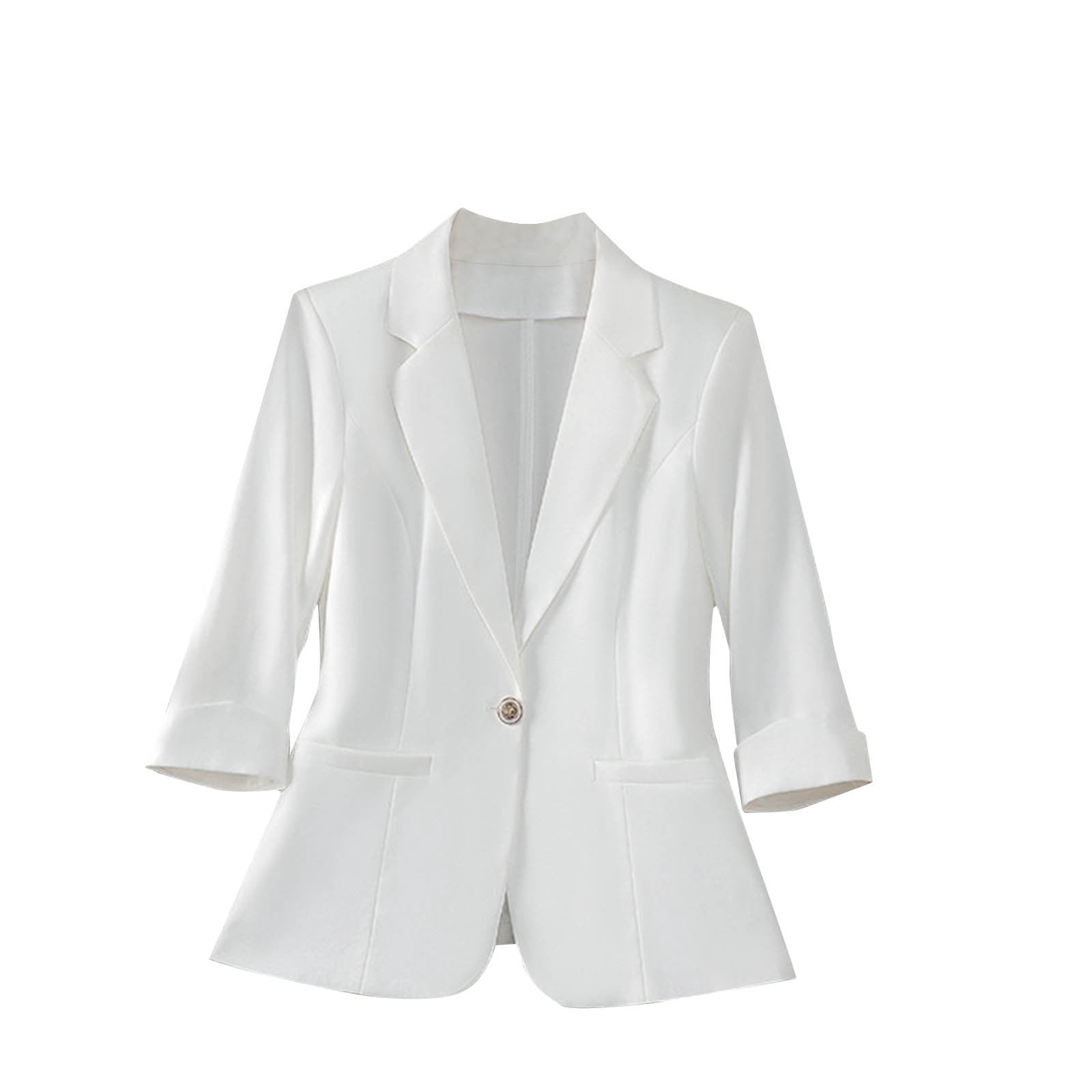 Abomasnow Suit Jackets for Women Business Casual 3/4 Sleeve Lapel ...