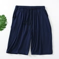 thumbnail image 1 of Abomasnow Mens Casual Bermuda Shorts Drawstring Elastic Waist Beach Shorts for Workout Athletic Running with Pockets, 1 of 3