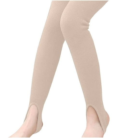 Abomasnow Toddler Girls Cotton Leggings Kids Fleece Lined Tights Slim Fit High Waist Winter Warm Stretchy Stockings Yoga Pants on Clearance