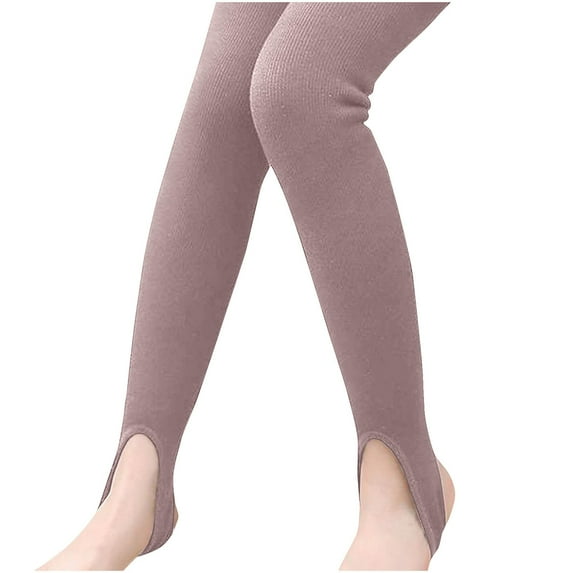 Abomasnow Toddler Girls Cotton Leggings Kids Fleece Lined Tights Slim Fit High Waist Winter Warm Stretchy Stockings Yoga Pants on Clearance