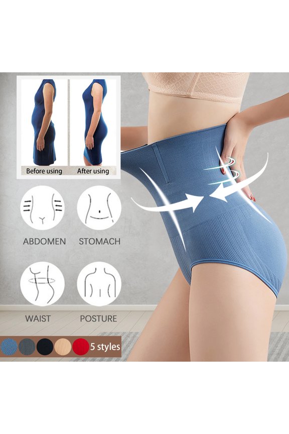 Tummy Control Shapewear for Women High Compression Tummy Control Bodysuits High Waisted Stay-Put Body Shaper