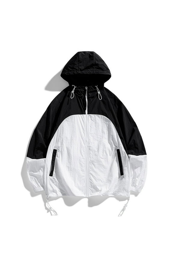 Unisex's UPF 50+ Sun Protection Outdoor Jacket Workout Athletic Jackets Lightweight Loose Hiking Running Jackets with Pockets