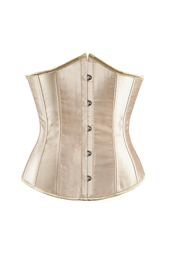Waist Trainer for Women Heavy Duty Double Steel Boned Waspie Underbust Waist Cincher Corset Sport Girdle Hourglass Body Shaper on Clearance
