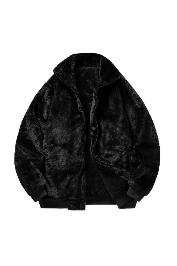 Winter Coats for Women 2025 Trendy Long Sleeve Furry Faux Fur Jackets Zip up Fuzzy Fleece Blanket Hooded Sweatshirt