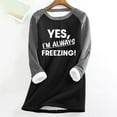 thumbnail image 1 of Abomasnow Winter Shirts for Women Cold Weather Fleece Lined T-Shirts Winter Long Sleeve Warm Thermal Blosues S-2XL, 1 of 3