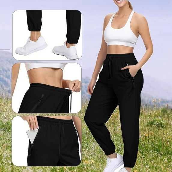 Abomasnow Women Lightweight Joggers Pants with Pockets, Quick Dry Athletic Workout Soft Pant for Gym Running on Clearance