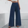 thumbnail image 1 of Abomasnow Women Wide Leg Pants High Waisted Dress Trousers Casual Elastic Pockets Business Work Slacks, 1 of 6