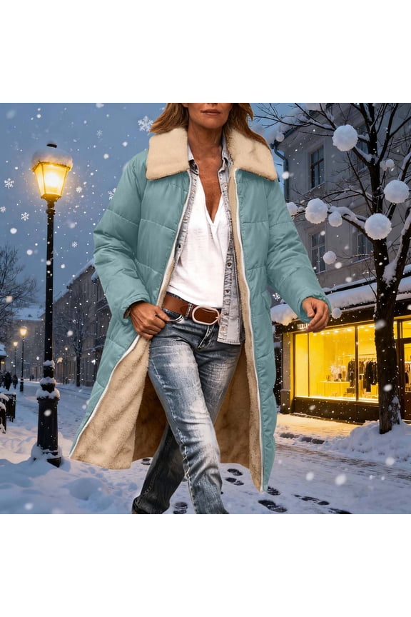 Women's 2025 Winter Fashion Clothes Oversized Shearling Fleece Long Coats Jackets S-2XL
