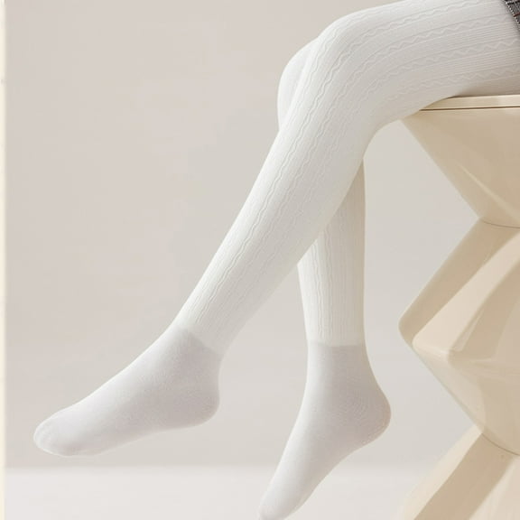 Cxenplz Women's Control Top Footed Pantyhose Fake Translucent Tights High Waist Stretchy Soft Semi Opaque Leggings for Daily Wear on Clearance Sale