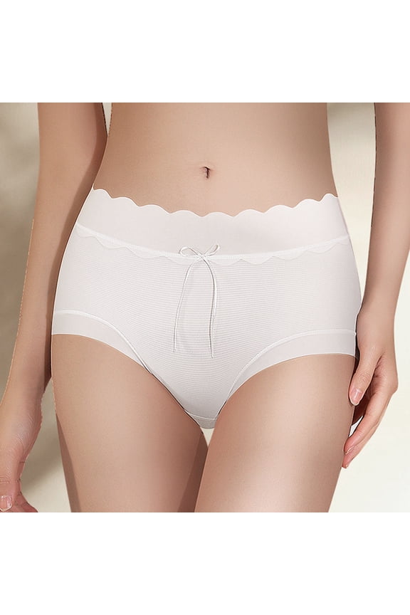 Women's Cotton Underwear High Waist Stretch Briefs Soft Underpants Ladies Full Coverage Panties Available in Plus Size 10 Pack on Clearance