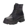 thumbnail image 1 of Abomasnow Women's Fashion Casual Versatile Cool And Stylish Winter Thick-Soled Round Toe Mid-Heel Lace-Up Short Boots, 1 of 9