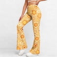 thumbnail image 1 of Abomasnow Women's High Waist Flare Pants Tummy Control Floral Print Bell Bottom High Stretch Yoga Pants for Workout Athletic Gym, 1 of 9