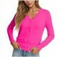thumbnail image 1 of Abomasnow Women's Long Sleeve V-Neck Button Down Cardigan Knit Shrugs Sweater S-XXL, 1 of 7