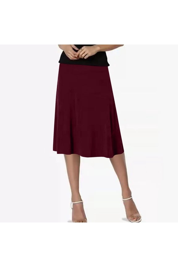 Women's Midi Length Skorts Skirts with Pockets Modest Skirts 28" Long Knee Length Athletic Skorts S-2XL