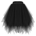 thumbnail image 1 of Abomasnow Women's Mini Tulle Skirt 1950s Vintage Adult Ballet Tutu Skater Skirt for Cosplay Party, 1 of 2
