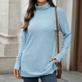 thumbnail image 1 of Abomasnow Women's Mock Turtleneck Sweaters Plus Size Long Sleeve Casual Knit Pullover 2025 Tunic Tops 2025 Lightweight Sweaters, 1 of 8