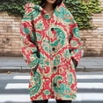thumbnail image 1 of Abomasnow Women's Oversized Cardigan Sweaters Long Sleeve Cable Knit Hooded Cardigan Fall Button Down Open Front Outerwear Coat, 1 of 5