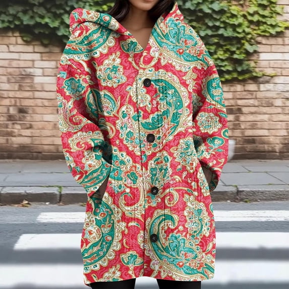 Abomasnow Women's Oversized Cardigan Sweaters Long Sleeve Cable Knit Hooded Cardigan Fall Button Down Open Front Outerwear Coat
