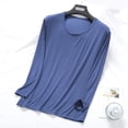 thumbnail image 1 of Abomasnow Women's Plus Size Crew Neck Long Sleeve Shirts Basic Loose Fit Layering Tops L-4XL, 1 of 7